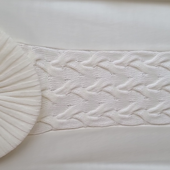 NWOT Nina Leonard Off-White/Cream Turtleneck Long Sleeve Sweater Dress, Size S - Picture 8 of 10